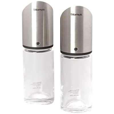 Image of Blomus Pepper Set 63581 Salt and Glass 12 x 4 cm