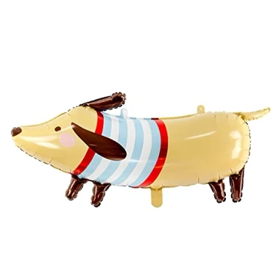 Image of Dachshund Dog Foil Balloon, Animal Party Balloon Gift, Large Birthday Balloons, Kids Decorations