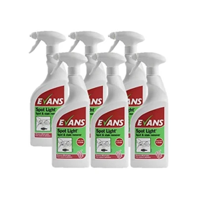 Image of Evans Carpet Cleaner Trigger Spray Spotlight Spot and Stain Remover for Carpets 6x 750ml