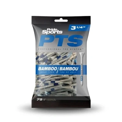 Image of Pride 2024 Professional Tee System (PTS) Bamboo Golf Tees 4 Different Sizes (3 1/4&quot; / 83mm)