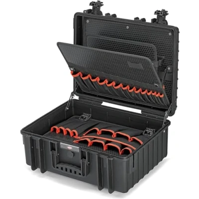 Image of KNIPEX Tools Robust34 Case, Empty, 00 21 36 LE, Waterproof, Fit to Fly, Dustproof, Temperature Resistant, 93 Inserting Options, Black