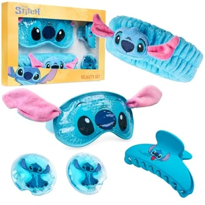 Image of Disney Stitch Cooling Eye Mask Beauty Accessories Set Gifts for Her (Blue)