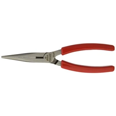 Image of Facom 185A.20G 1/2 Round Nose Pliers with Carved PVC Handle, Red, 200 mm