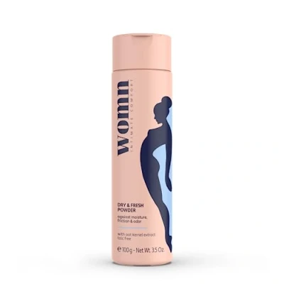 Image of womn Intimate Comfort Dry &amp; Fresh Powder Talc Free Body Against Moisture, Friction Odour, 100 g