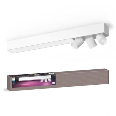 Image of Philips Hue LED downlight Centris, white, 3 bulb, RGB CCT