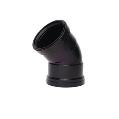 Image of Davant Pushfit Soil 135 Double Socket Bend 110mm Black