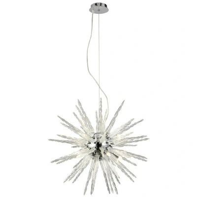 Image of Tropez Pendant 8 Light G9 Polished Chrome/Glass