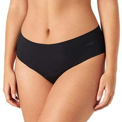 Image of 1 Pair Black Zero Modal Hipster Knickers Ladies Large Sloggi