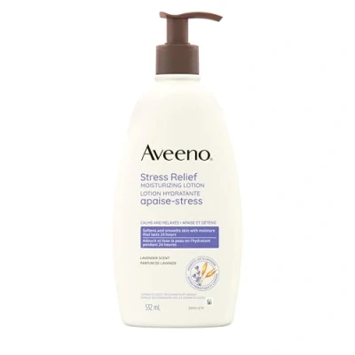 Image of Aveeno Body Moisture Stress Relief Moisturizing Lotion, 18 Ounce by