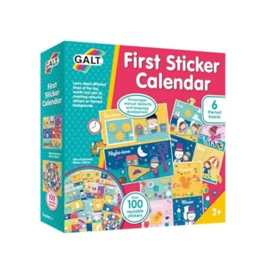 Image of Galt Toys, First Sticker Calendar, Educational Toy, Ages 3 Years Plus
