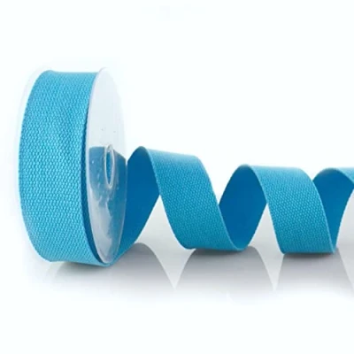 Image of Trimz Cotton Webbing, Light Blue, 40mm
