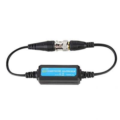 Image of Ground Loop Noise Isolator, Audio Filter, HD TVI/CVI/AHD/CVBS Isolator Video Balun Coaxial BNC Male to Female for Camera Home Stereo System
