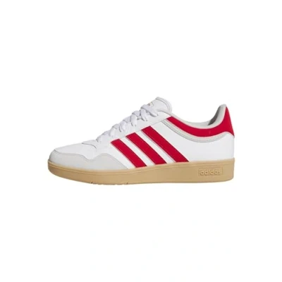 Image of adidas Unisex Hoops 4.0 Shoes, FTWR White/Better Scarlet/Gum 3, 10 UK