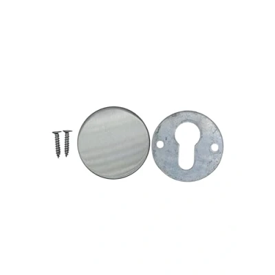 Image of Satin Stainless Steel Escutcheon Key Hole Cover Plate Blank Profile 50mm