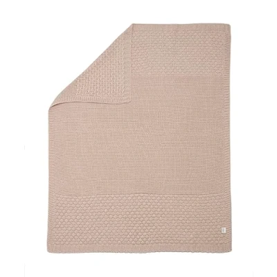 Image of Mamas &amp; Papas Small Knitted Blanket, Bubblegum Pink