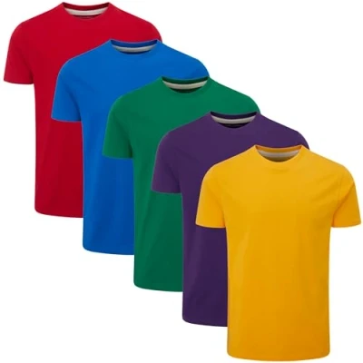 Image of Charles Wilson 5 Pack Plain Crew Neck T Shirt (XL, Additions Type 23)