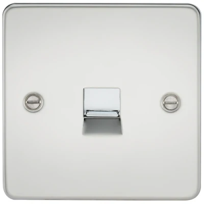 Image of KnightsBridge Flat Plate Telephone master socket polished chrome
