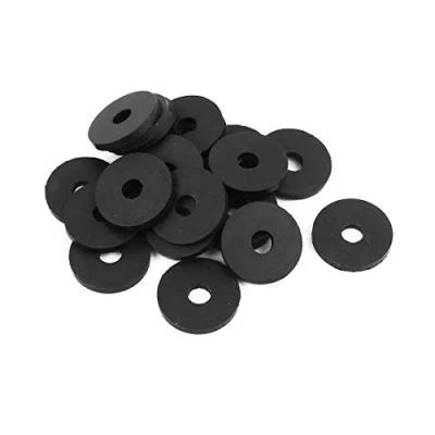 Image of Sourcingmap Rubber Flat Washers 18mm OD 5mm ID 2mm Thickness for Faucet Pipe Water Hose, Pack of 20