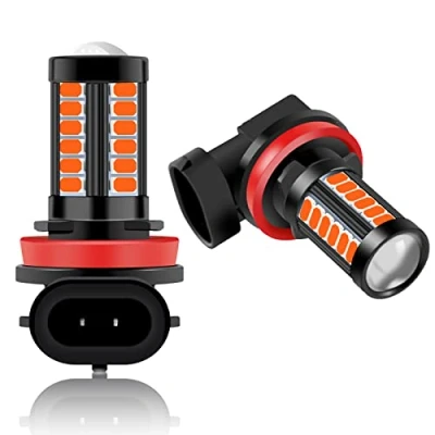 Image of Teguangmei 2Pcs H8 H9 H11 Car led Fog Light Bulbs 33SMD Super Bright Red for Daytime Running Lights DRL 12V