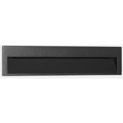 Image of Tiny Outdoor LED Recessed Wall Light Large Urban Grey IP65 5.9W 3000K