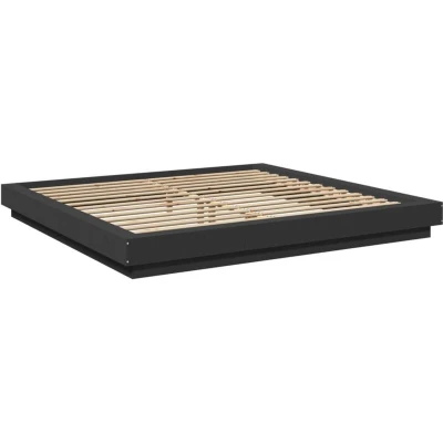 Image of vidaXL Bed Frame without Mattress Black 180x200 cm Super King