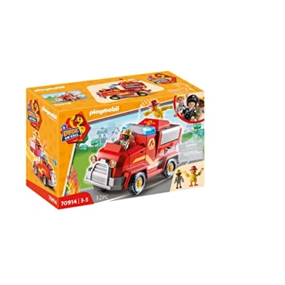 Image of Playmobil DUCK ON CALL 70914 Fire Brigade Emergency Vehicle, With Light and Sound, Toy for Children Ages 3+