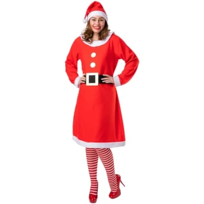 Image of Wicked Costumes Adult Ladies Mrs Santa Claus Dress Plus Size