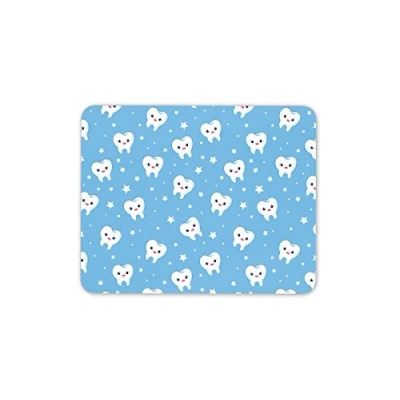 Image of Destination Vinyl Ltd Happy Teeth Mouse Mat Pad Dentist Dental Surgery Nurse Gift PC Computer #8730