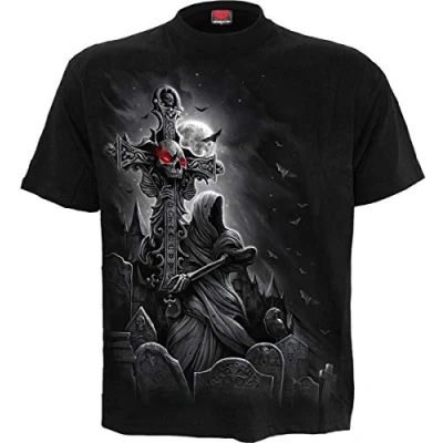 Image of Spiral Grave Walker T Shirt Black S