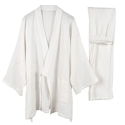 Image of un brand Men&#039;s Japanese Kimono Loose Casual Home Pajamas Nightwear Size XXL O62