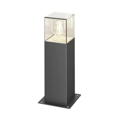 Image of Outdoor Lights &#039;Keke&#039; dimmable (Modern) in Black Made of Aluminium (1 Light Source, E27) from Lucande Pillar Lights, Garden Light, Path Bollard lamp,