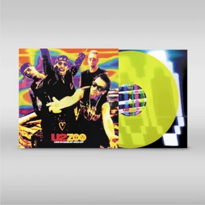 Image of U2 Zoo TV Live In Dublin 1993 EP Neon Yellow vinyl 180 Gram Sealed 2024 UK 12&quot; 6558094