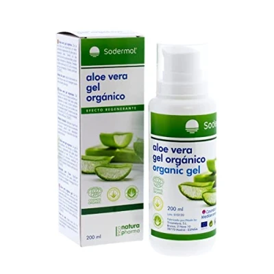 Image of Aloe vera cream gel 100% pure organic vera, natural moisturiser for skin irritated by shaving and depilation/sunburn insect bites. Facial (face) Body Use (500ml)