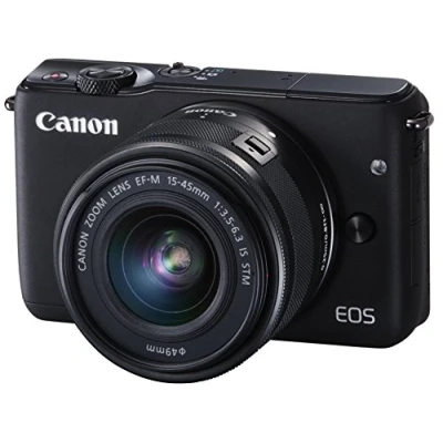 Image of Canon EOS M10 Mirrorless Camera 18.1 Megapixel with EF M 15 45mm f/3.5 6.3 IS Image Stabilization STM Lens 3 Inch Display Black (Renewed)