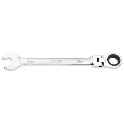 Image of Draper HI TORQ� Metric Flexible Head Ratchet Combination Spanner, 21mm