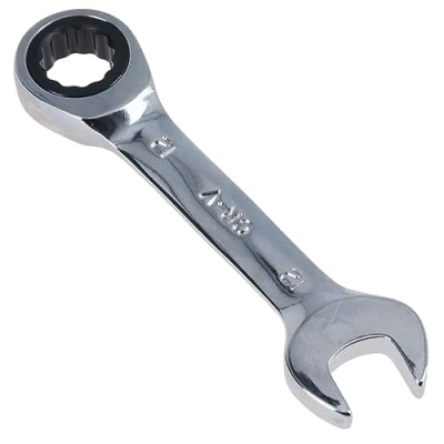 Image of 13mm Stubby Ratchet Combination Spanner Metric Wrench 72 Teeth SPN06