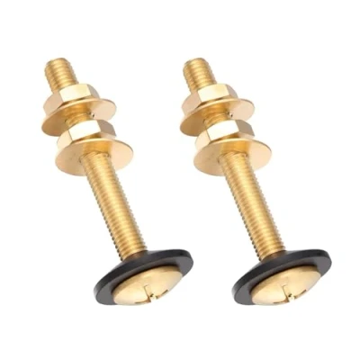 Image of Housler Pure Brass Toilet Cistern to Pan Fixing Fitting Sealing Kit Close Coupling Bolts WC