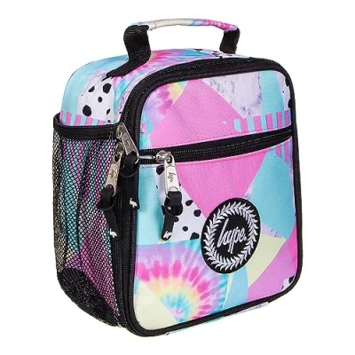 Image of hype Bags Pastel Collage Unisex Lunch Box in Pink Size: One Size