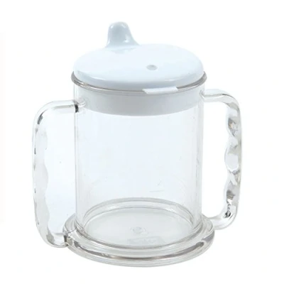 Image of NRS Healthcare Wide Base Two Handled Mug with Lid