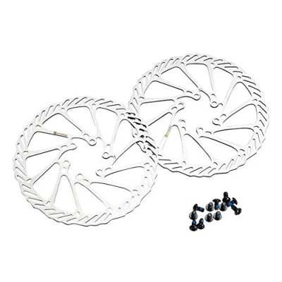 Image of Dymoece Bike Disc Brake Rotors 6 Holes with 12 Screws for Shimano Tektro Avid Magura Hayes 160mm / 180mm