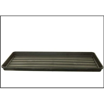 Image of HOMION Growbag tray Black Garden plant 100cm x 40cm 4cm green house planter (5)