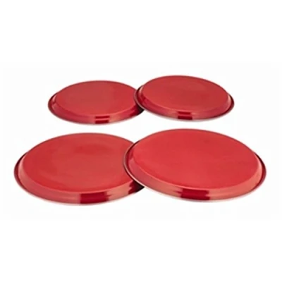 Image of Zodiac ZOD4BCS R 4 Piece Hob Covers, Red