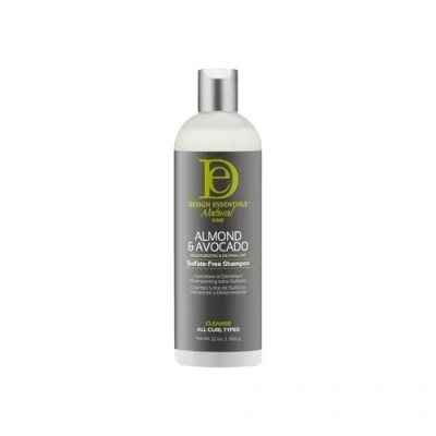 Image of Design Essentials Natural Almond &amp; Avocado Moisturizing Detangling Sulfate Free Shampoo, 12 Ounce