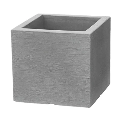 Image of Dehner Flower Pot, Gray, 30 cm