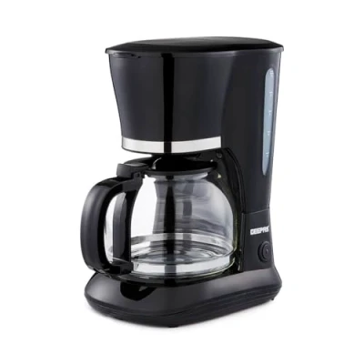 Image of GEEPAS 1.5L Filter Coffee Machine 800W Maker for Instant Coffee, Espresso, Macchiato &amp; More Boil Dry Protection, Anti Drip Function, Automatic Turn Off Feature, Black