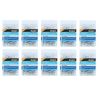 Image of 1000 Metric Aluminium Blind Pop Pot Rivets Set Fastener Fastening 4mm x 10mm