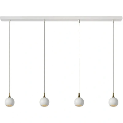 Image of Favori Modern Bar Pendant Light 4xGU10 White