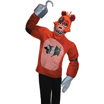 Image of Rubies 820251 Five Nights at Freddy&#039;s Foxy Adult Sized Costume, Cartoon, Multi, Small