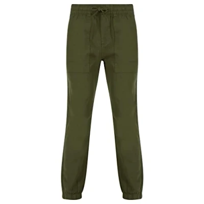 Image of Tokyo Laundry Men&#039;s Fira Linen Cotton Blend Comfort Fit Elasticated Waist Trousers