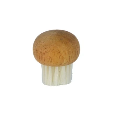 Image of Dexam Farringdon 5cm Rubberwood Mushroom Brush